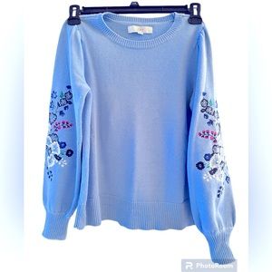 Loft FlowerSleeve Sweater